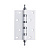ADDEN BAU.100*70*2,5 4W WHITE/CHROME